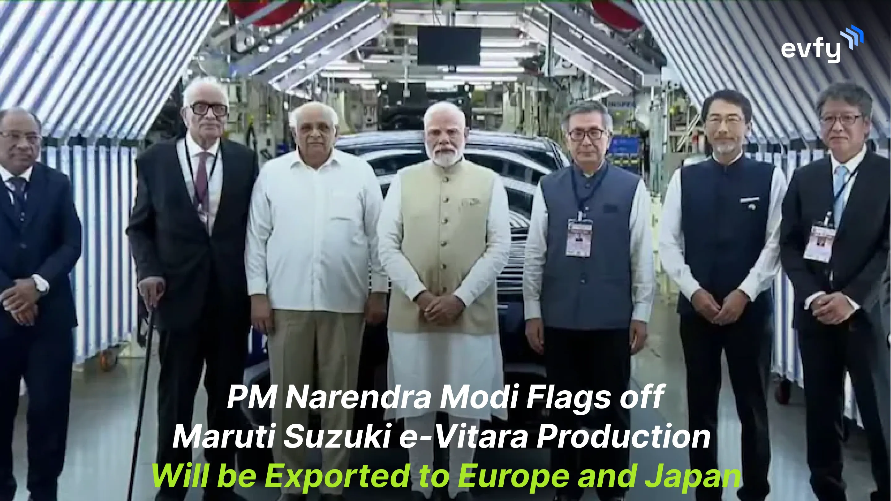 PM Narendra Modi Flags off Maruti Suzuki e-Vitara Production — Will be Exported to Europe and Japan